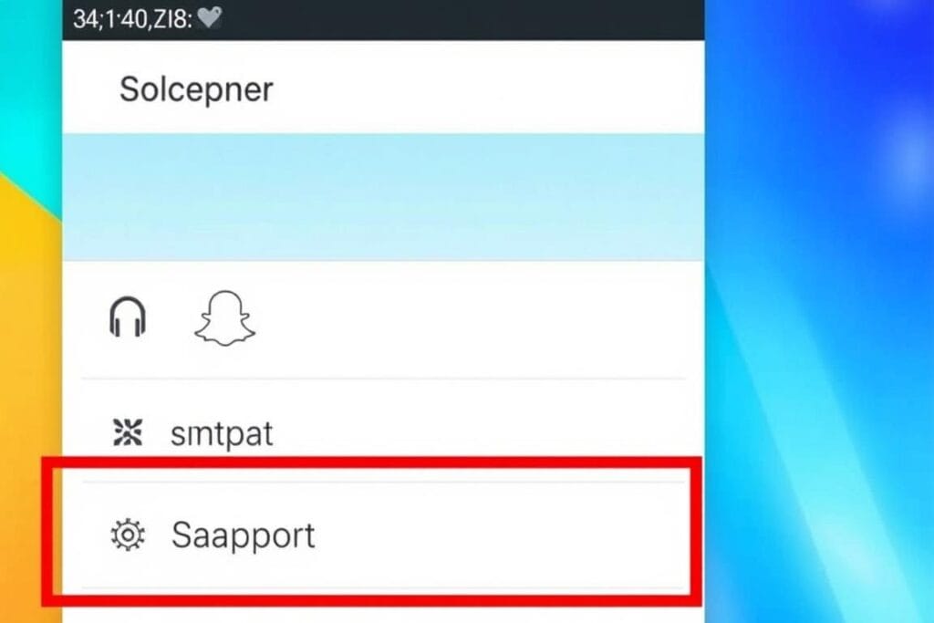 Ekran Snapchata z otwartym menu ustawień, gdzie rozpoczyna się proces odzyskiwania dni Ekran Snapchata z otwartym menu ustawień, gdzie rozpoczyna się proces odzyskiwania dni