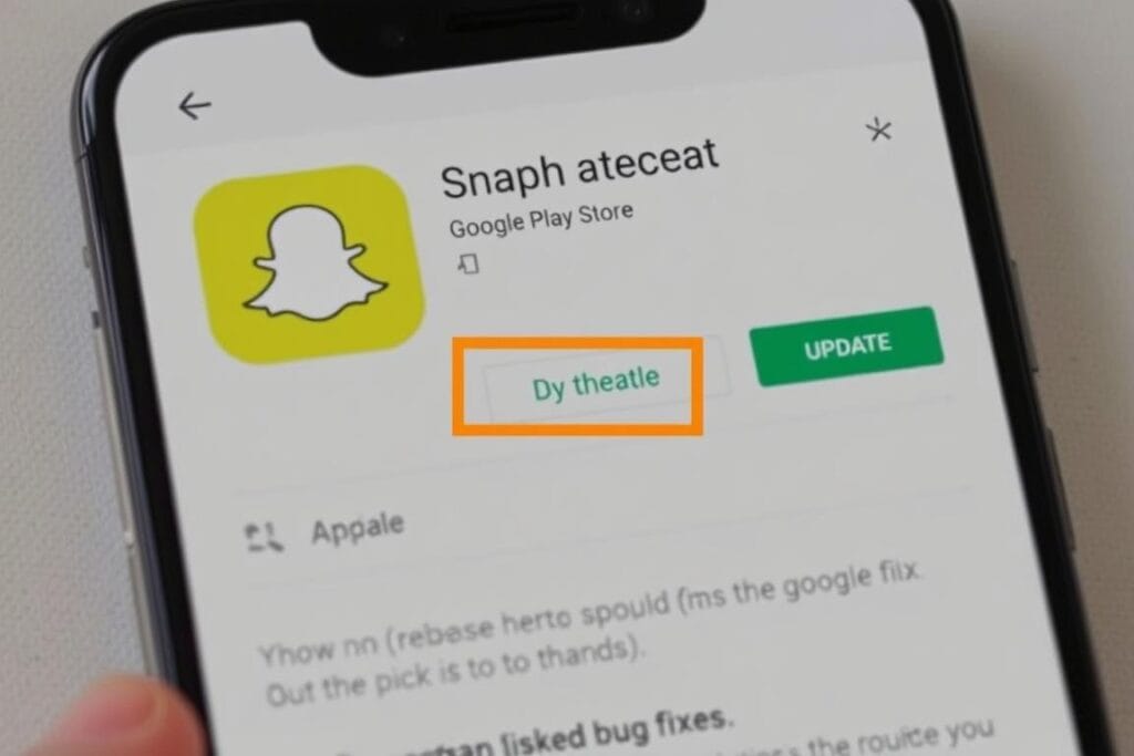Ekran aktualizacji aplikacji Snapchat w sklepie Google Play Ekran aktualizacji aplikacji Snapchat w sklepie Google Play
