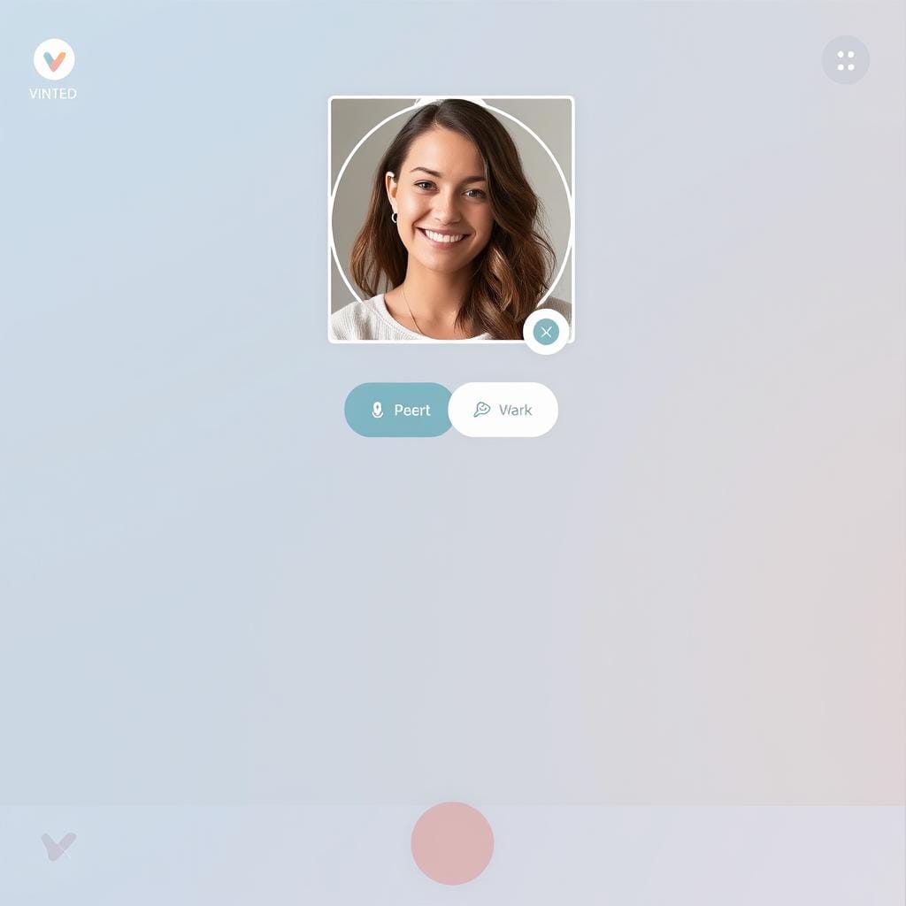 Ekran edycji zdjęcia profilowego na Vinted z opcjami wyboru nowego zdjęcia Ekran edycji zdjęcia profilowego na Vinted z opcjami wyboru nowego zdjęcia