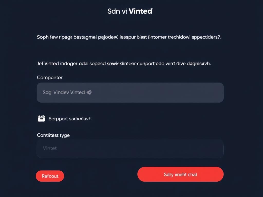 Ekran kontaktu z obsługą klienta Vinted w przypadku problemów z wypłatą Ekran kontaktu z obsługą klienta Vinted w przypadku problemów z wypłatą