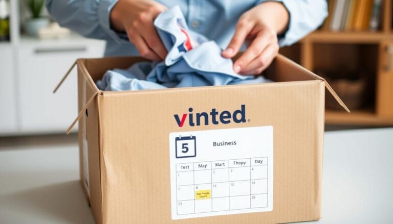 Sprzedający na Vinted ma 5 dni roboczych na wysyłkę paczki