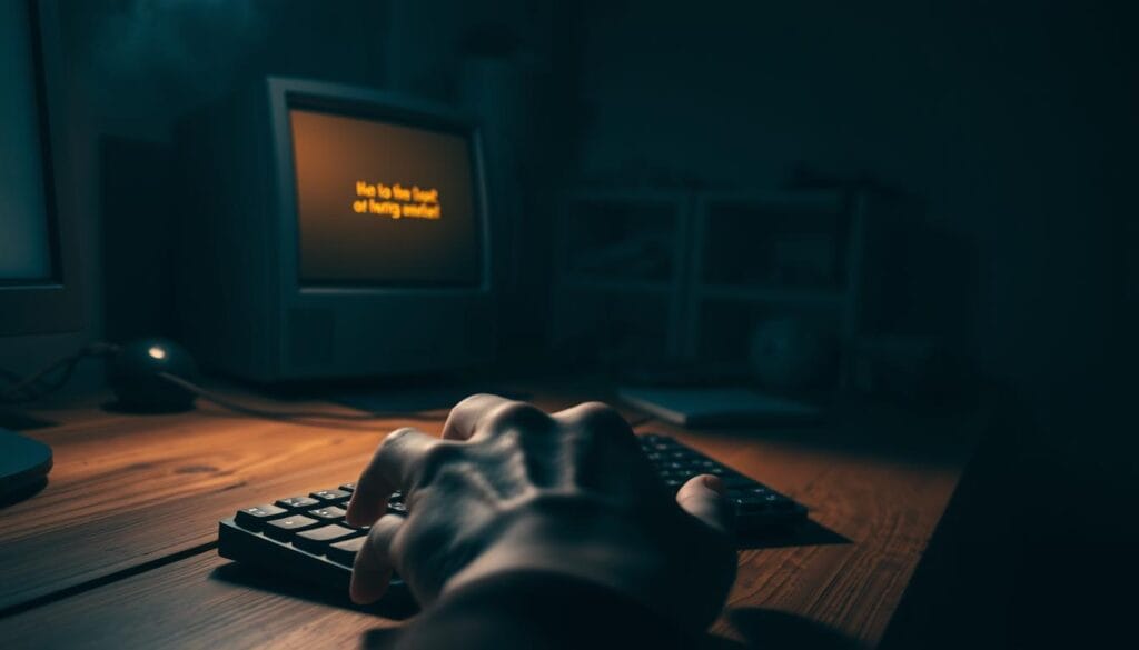 A dimly lit computer desk, the glow of an older desktop PC casting a warm light across a worn wooden surface. In the foreground, a hand hovers over a keyboard, ready to guide the user through the process of installing Windows 11 on this unsupported hardware. The background is hazy, with a sense of uncertainty, reflecting the challenges of the task at hand. Soft shadows and highlights accentuate the textures of the desk, keyboard, and other subtle details, creating a contemplative, almost melancholic atmosphere. The overall scene conveys the idea of a determined user navigating the complexities of an unconventional software installation. A dimly lit computer desk, the glow of an older desktop PC casting a warm light across a worn wooden surface. In the foreground, a hand hovers over a keyboard, ready to guide the user through the process of installing Windows 11 on this unsupported hardware. The background is hazy, with a sense of uncertainty, reflecting the challenges of the task at hand. Soft shadows and highlights accentuate the textures of the desk, keyboard, and other subtle details, creating a contemplative, almost melancholic atmosphere. The overall scene conveys the idea of a determined user navigating the complexities of an unconventional software installation.